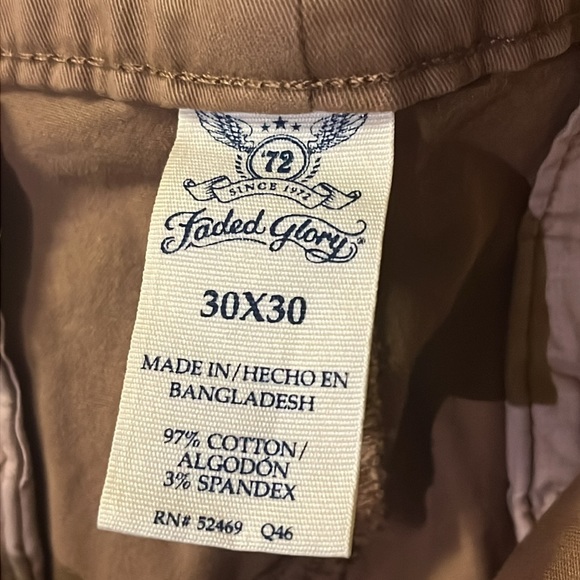 FADED GLORY Men’s Size 30 x 30 Tan Straight Leg Jeans NWOT $30 - Picture 11 of 13
